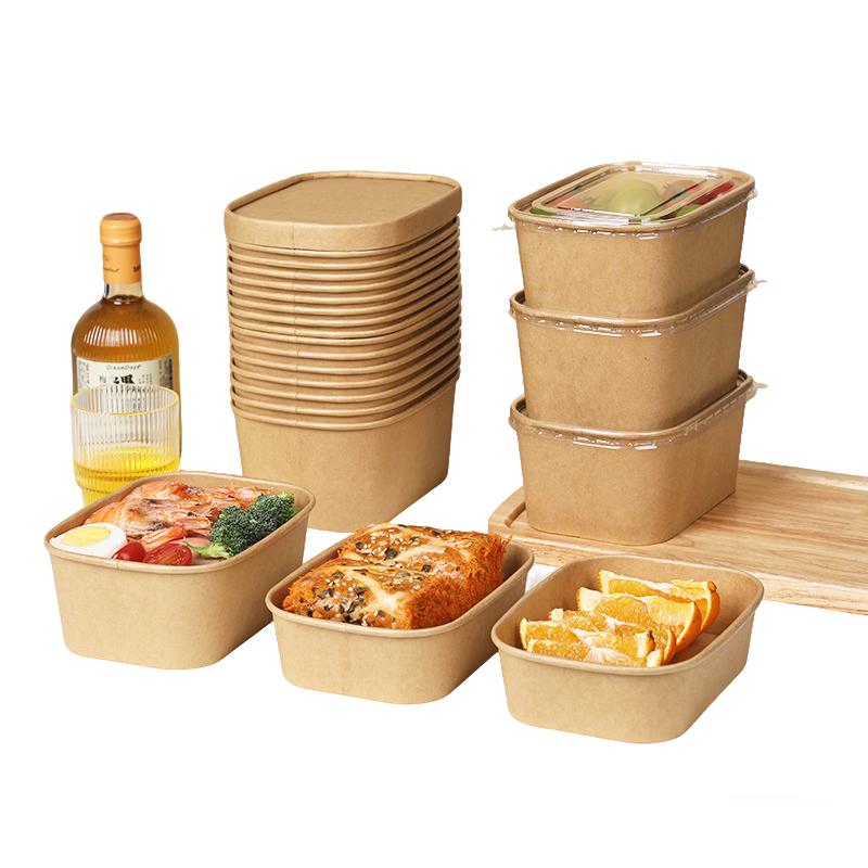 Kraft Paper Disposable Meal Containers