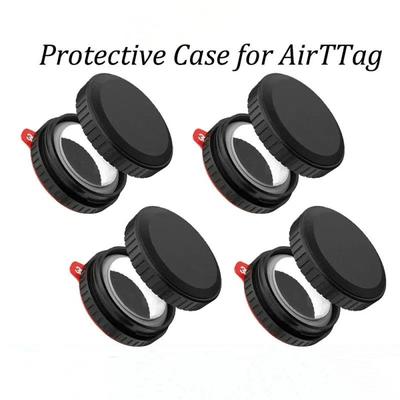 Protective Case for Air Tags Waterproof Cover Holder with Adhesive Sticker Compatible with AirTag for Bike Wallet Suitcase