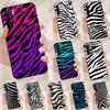 Zebra Skin Print Case For Oppo A94 A74 A54 A18 A38 A58 A78 A98 A40 A60 A80 A16 A76 A96 A15 A17 A77 A57S Cover