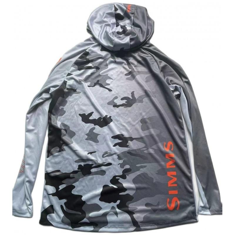 Mens Quick-Dry Fishing Shirt Long Sleeve UV Protection Outdoor Performance T-Shirt Breathable Round Neck
