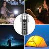 Multifunction Flashlight Life Waterproof Type-C Rechargeable Super Bright Portable Outdoor Fishing Hiking Camping Mini Igniter LED Torch