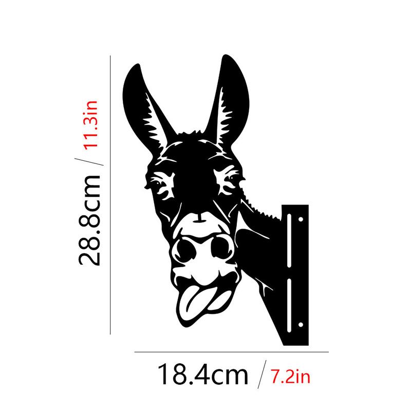 Ферма Забавные Подглядывающие Животные Металлические Художественные Украшения Пасторальные Деревянные Колья Украшения Открытый Сад Двор Забор Украшение Дома