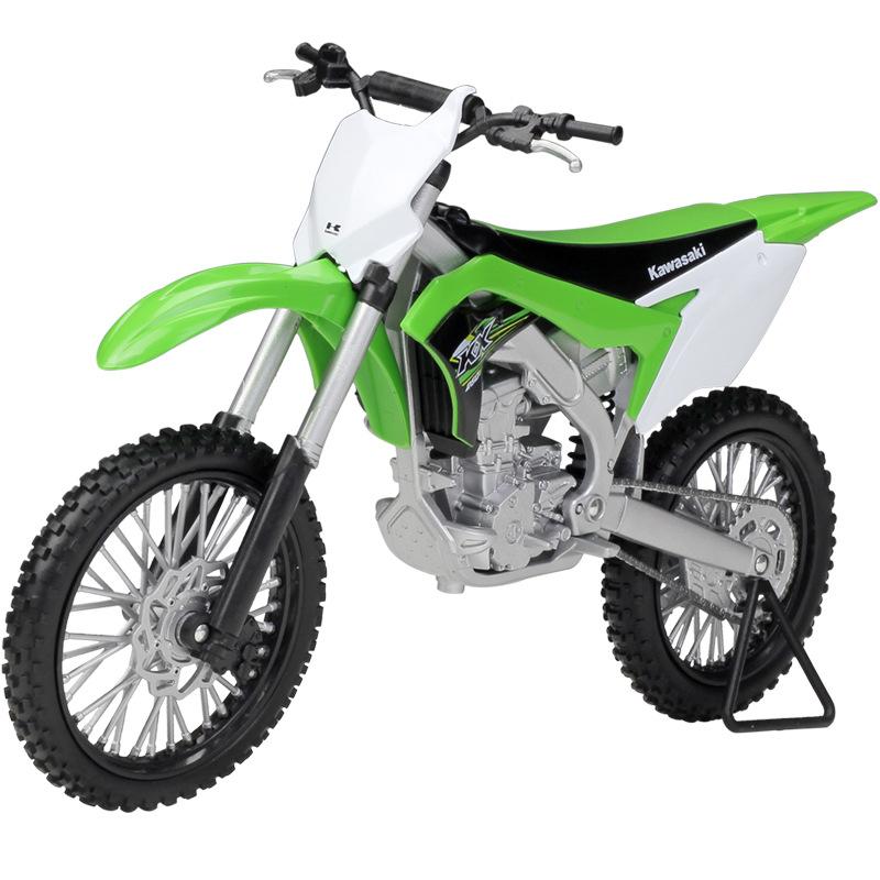 Welly 1/10 Kawasaki 2017 KX 250F Alloy Motorcycle Model High Simulation Diecast Metal Motorcycle Model Collection Children Gifts
