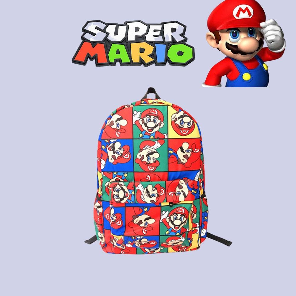 Super Mario Bros Rucksack Kinder Schultasche Weihnachtsgeschenk Verstellbare Träger!