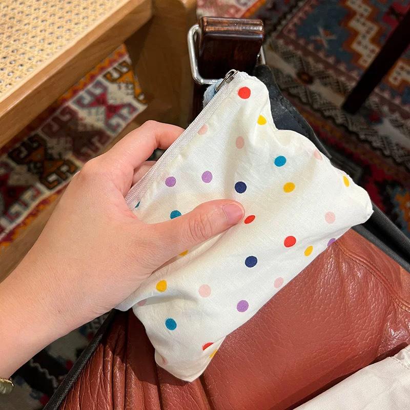 Plaid Floral Women's Small Cosmetic Bags Retro Ladies Lipstick Storage Bag Pouch Portable Female Travel Makeup Case Handbags
