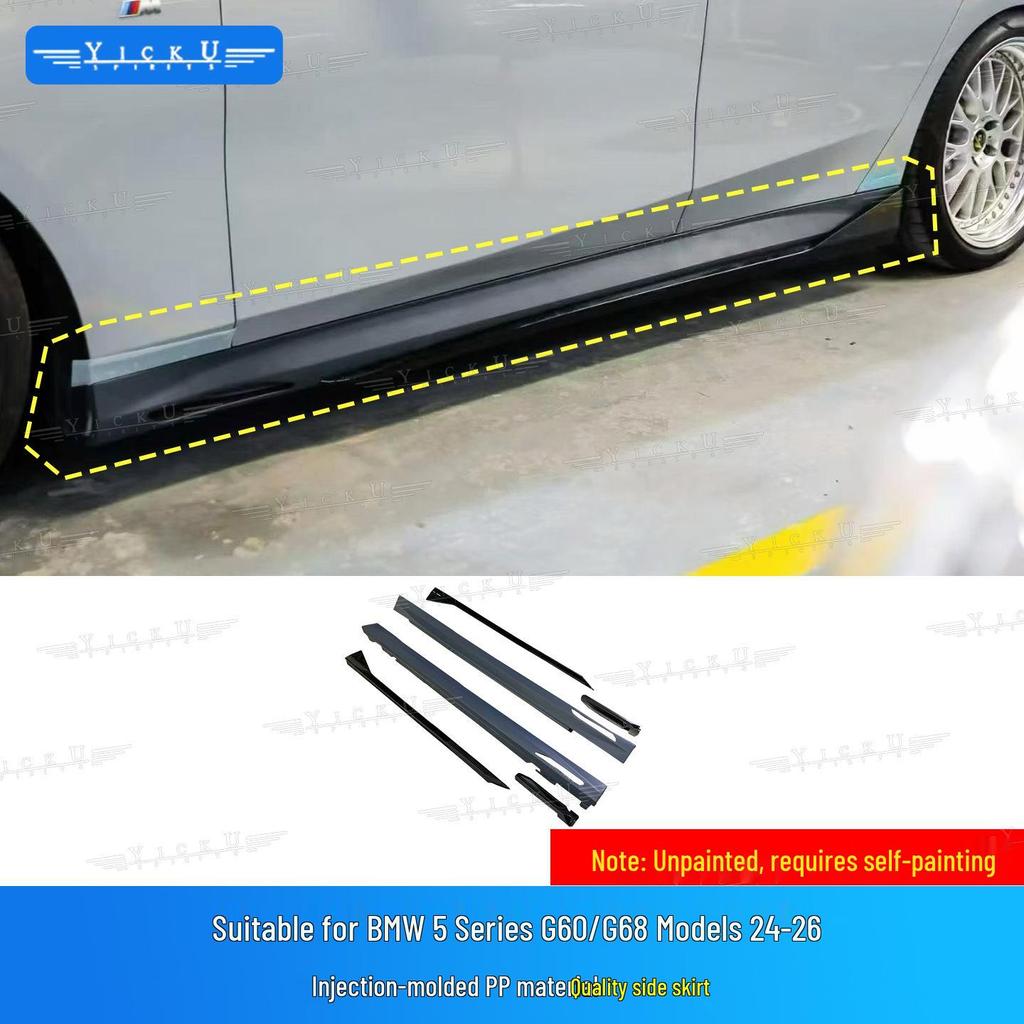 BMW 5 Series G60/G68 M5 Style Front & Rear Bumpers, Side Skirts, PP Material Body Kit