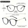 Blue Light Blocking Glasses Retro Oval Frame Clear Lens Computer Glasses Spectacles for Women Men