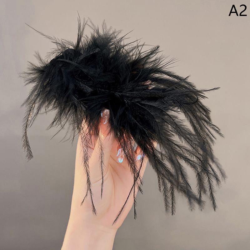 Супер-фея Белое перо Зажим для волос Головной убор Свадебный Ежедневный Фотосессия Личность