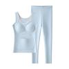 New Style Cashmere Silk Warm Underwear Set with Chest Pad for Middle School Girls: Autumn/Winter