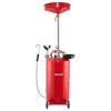 79.5L Waste Oil Drain Tank, Air Operated Portable Oil Drainer with Adjustable Funnel Height, Industrial Fluid Drain Tank with Wheels, Fluid Fuel