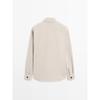 Masimodutti Cotton Overshirt With Pocket Details