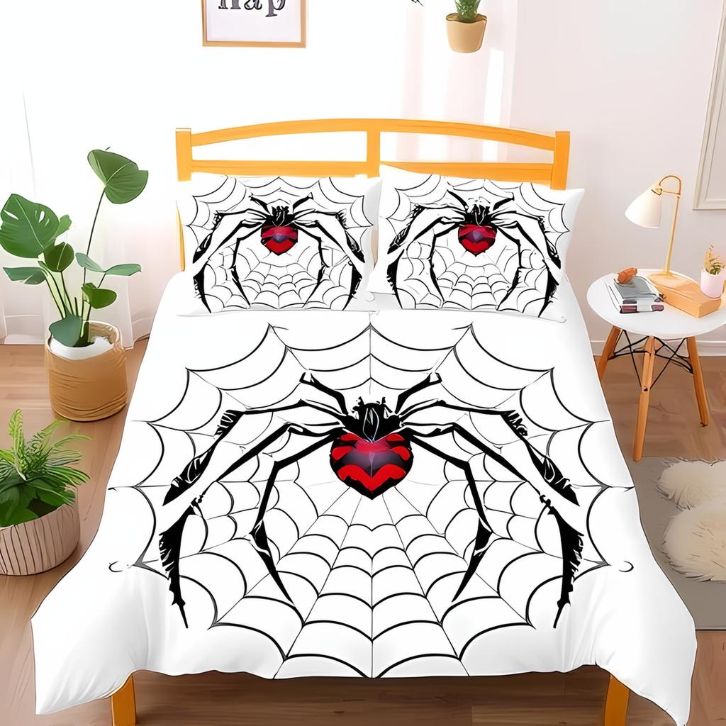 Comforter Spider Bedding Set For Children Kids And Adult Home Decor Queen Size Warm Soft Breathable And Comfortable