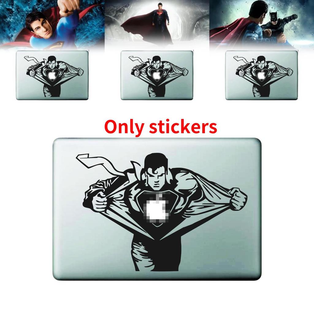 Superman Apple Air Pro 11 12 13 Sticker Black Partial Wrap Creative Accessory