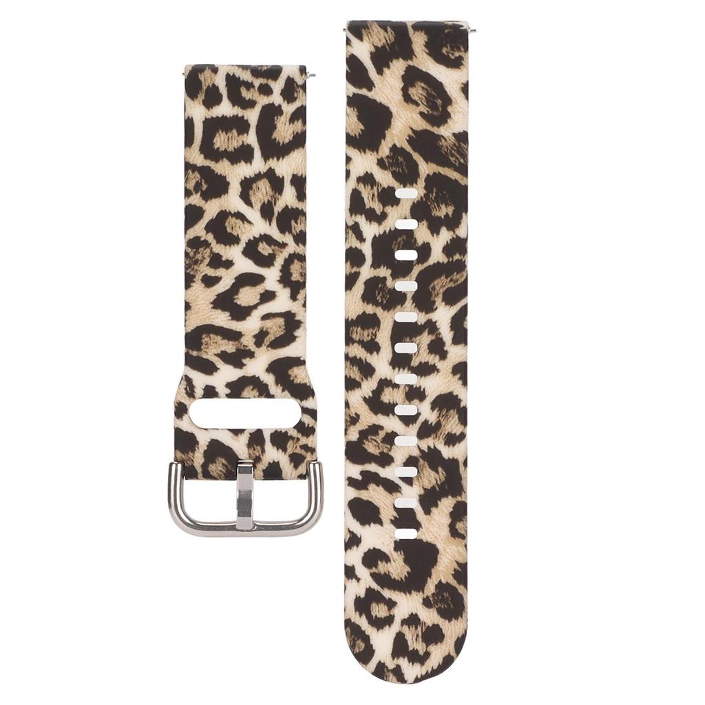 Soft Silicone Bands for Amazfit GTR 3 22mm Adjustable Quick Release Silicone WristbandsLeopard