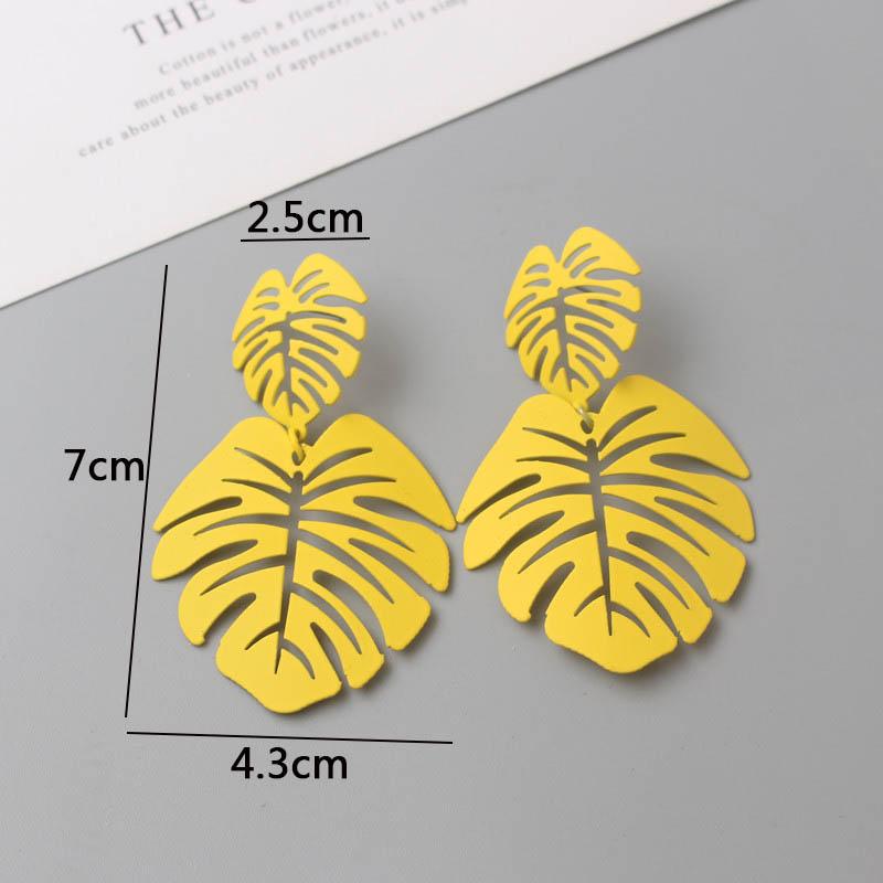 Women Dangle Earrings Yellow Metal Pendants Geometric Imitation Pearl Drop Earrings Korean Ear Jewelry pendientes