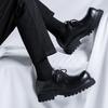 Autumn leather shoes men's high-end big head formal wear business design hair stylist low-top Martin boots 1024-R