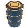 2200ml Insulated Lunch Box Three Layers Food Jar Convenient Lunch Box  For Office