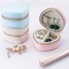 Mini Size Hanging Keychain Jewelry Box Portable Case Storage Case Mini Jewelry Box Display Organizer Heart-shaped Design