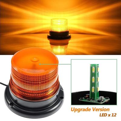 LED-Blitzlicht, 12 V–24 V, LED-Warnung, Sicherheitsblinkleuchte mit Magnetverschluss für Fahrzeuge, Gabelstapler, Traktoren, Golfwagen, UTV, Auto, Bus