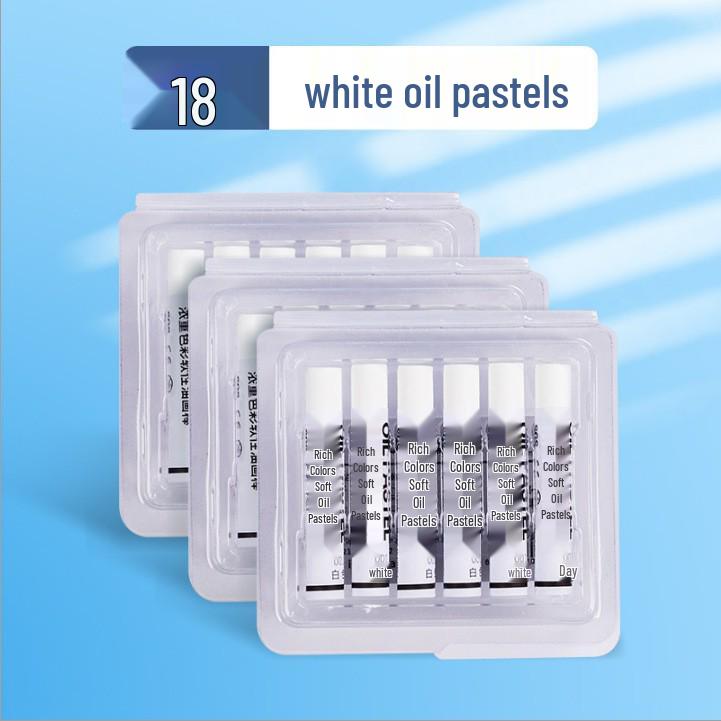 Dan Ke Lin Third Gen Super Soft 36-Color Oil Pastel Set - Advanced Gray White Oil-Based Crayons