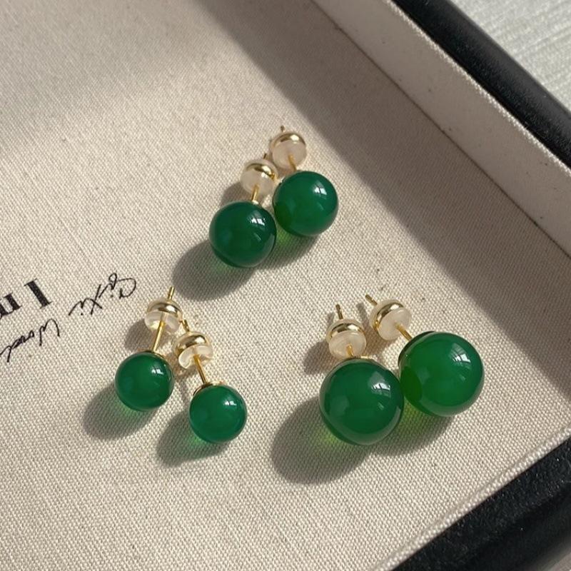 Korean Style S925 Silver Pearl Stud Earrings for Women - Simple, Elegant, and High-End