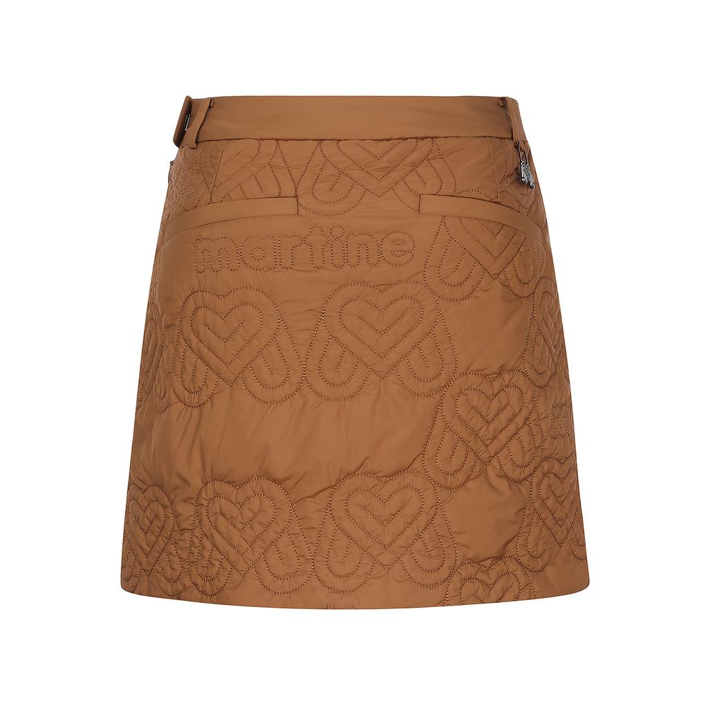 MARTINE GOLF Logo Quilting Culotte_Camel