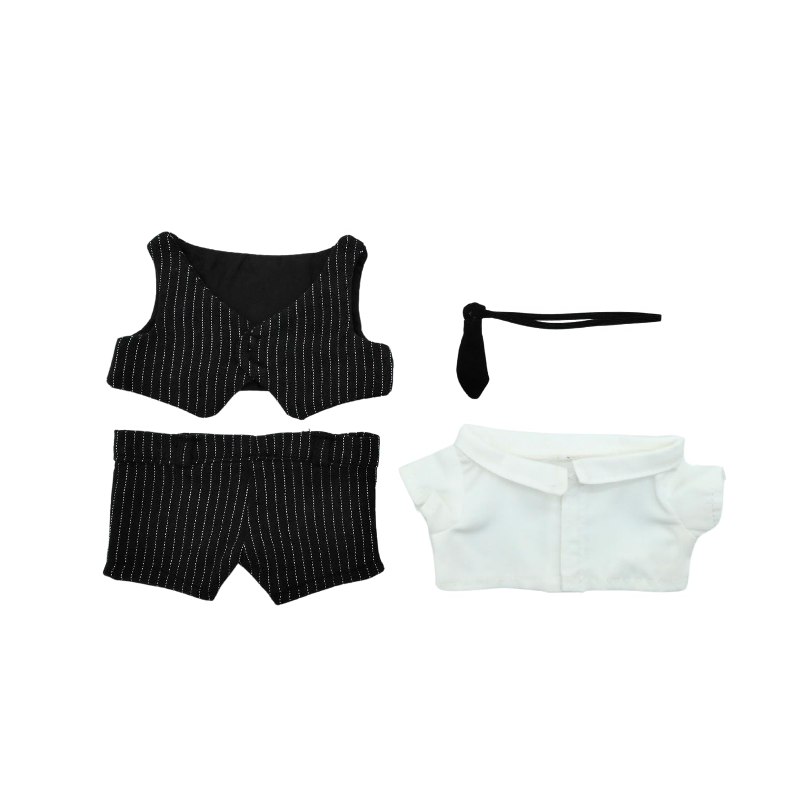 

COZENTA Plush Doll Clothes Set and 20cm (Shirt, Pants, Vest, Tie), Cute, (Navy)