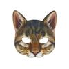 Kattenmasker Halloween Halve Gezicht Levensgetrouw Kattenmasker Feest Speel Kostuum Rekwisieten Dierlijk Feestmasker Unisex Cosplay Feest Rekwisieten