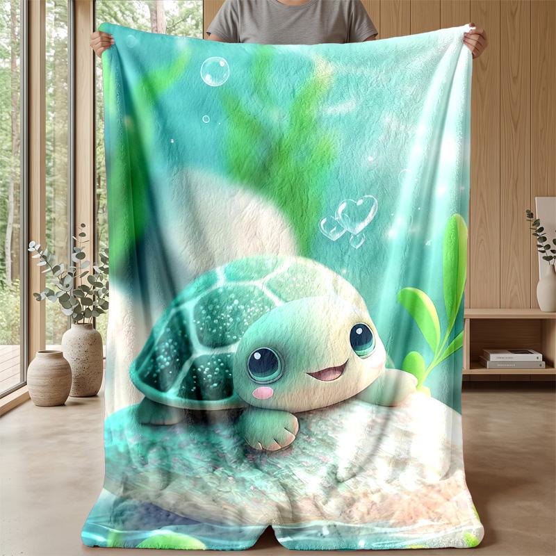 Cute Safari Animals Together blanket Personalized Name Flannel Blanket Soft Cozy Plush Throw for Sofa Bed Lightweight Home Decor