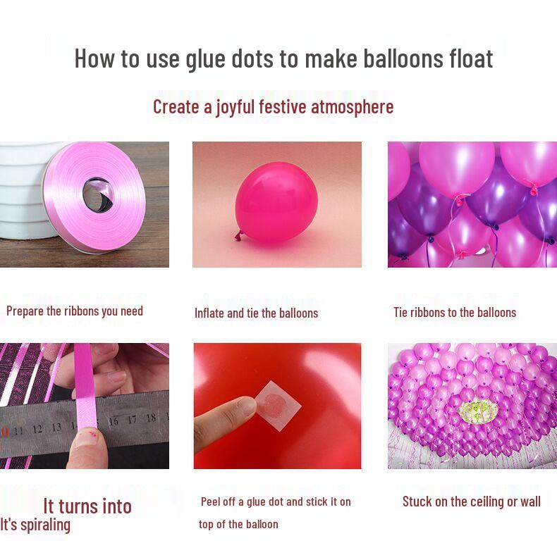 Die-Cut Poster Wallpaper Wedding Decoration Car Ornament Acrylic Double-Sided Removable Glue Dots