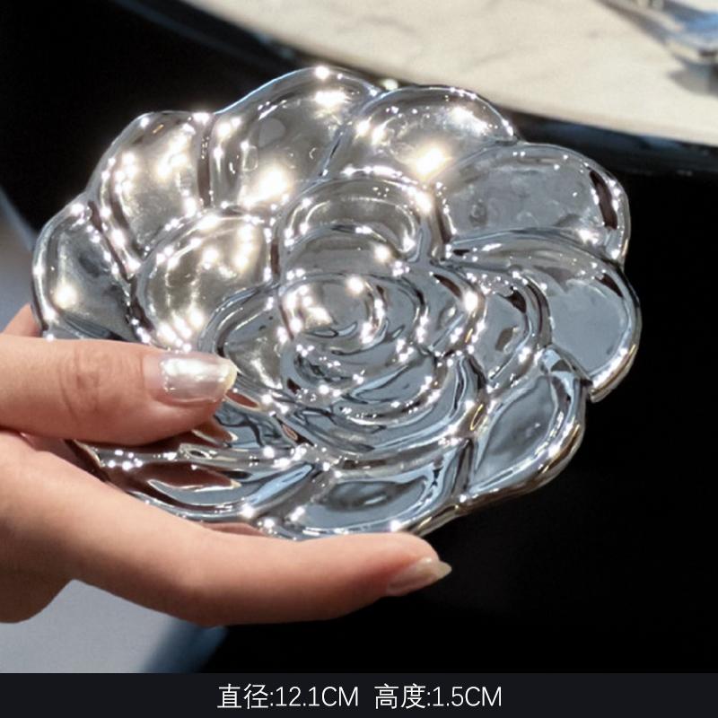 

Коробка для салфеток Camellia, креативная керамическая коробка для хранения салфеток, поднос для украшений, кухонный диспенсер для влажных полотенец, аксессуары для украшения дома