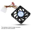 4Pin3Pin DC12V 6CM High Quality Mute CPU Heatsink Cooling Fan with 11 Blades
