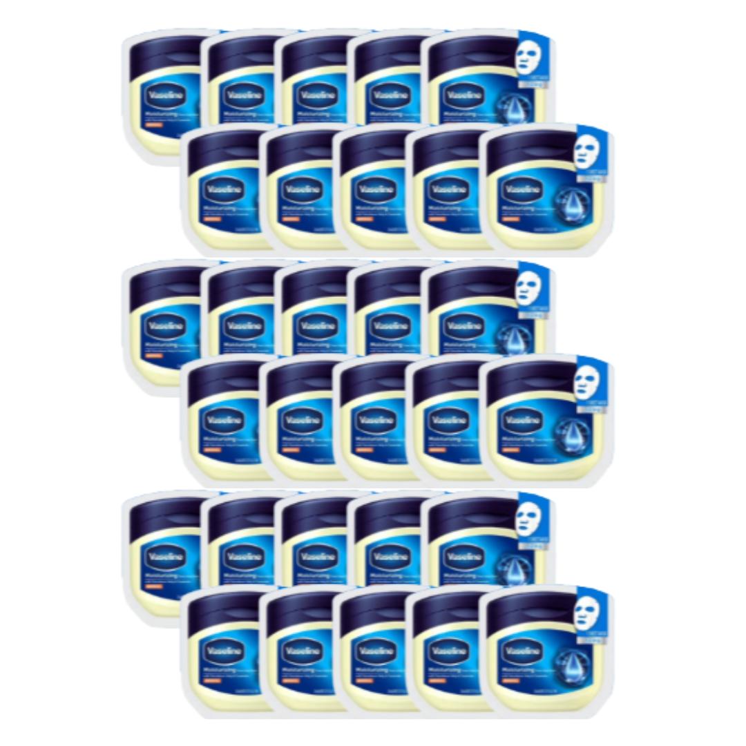 Вазелин Интенсивно Увлажняющая Тканевая Маска Упаковка 23 мл (Увлажняющий · Питательный) (15 вариантов) # Moisture 30Sheets