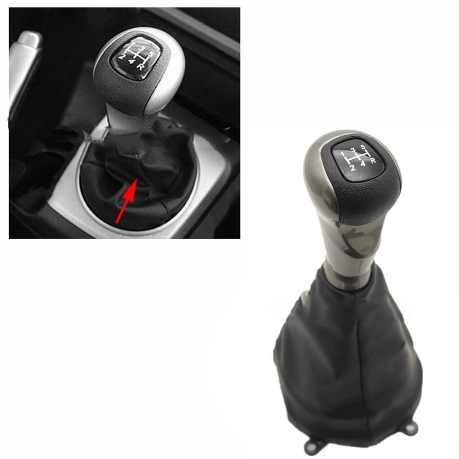 

Ручка рычага переключения передач 5 скоростей черная кожаный чехол для Honda Civic DX EX LX 2006 2007 2008 2009 2010 2011