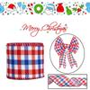 Creative American Flag Red Blue White Ribbon For Independence Day Decorations