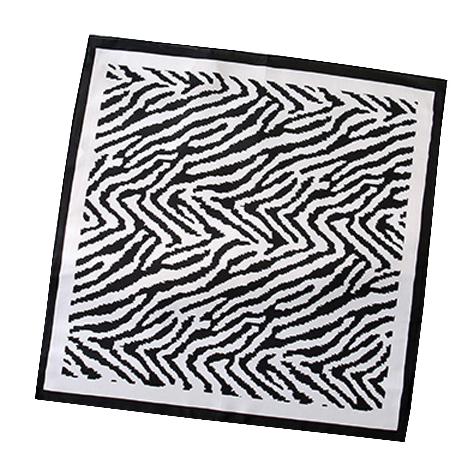 Leopard Print Satin Square Scarf 70x70cm Women s Polyester Head Wrap Neck Scarf Bandana One size