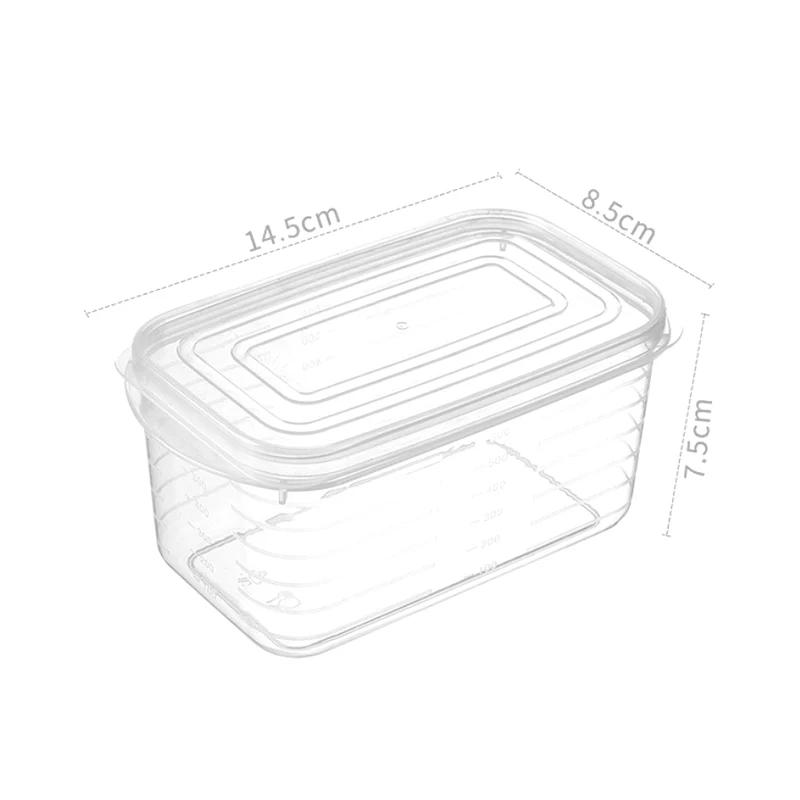5pcs Refrigerator Storage Box Freezing Vegetable Fruit Fridge Organizer Freeze Meat Fresh-Keeping Box With Lid For Kitchen