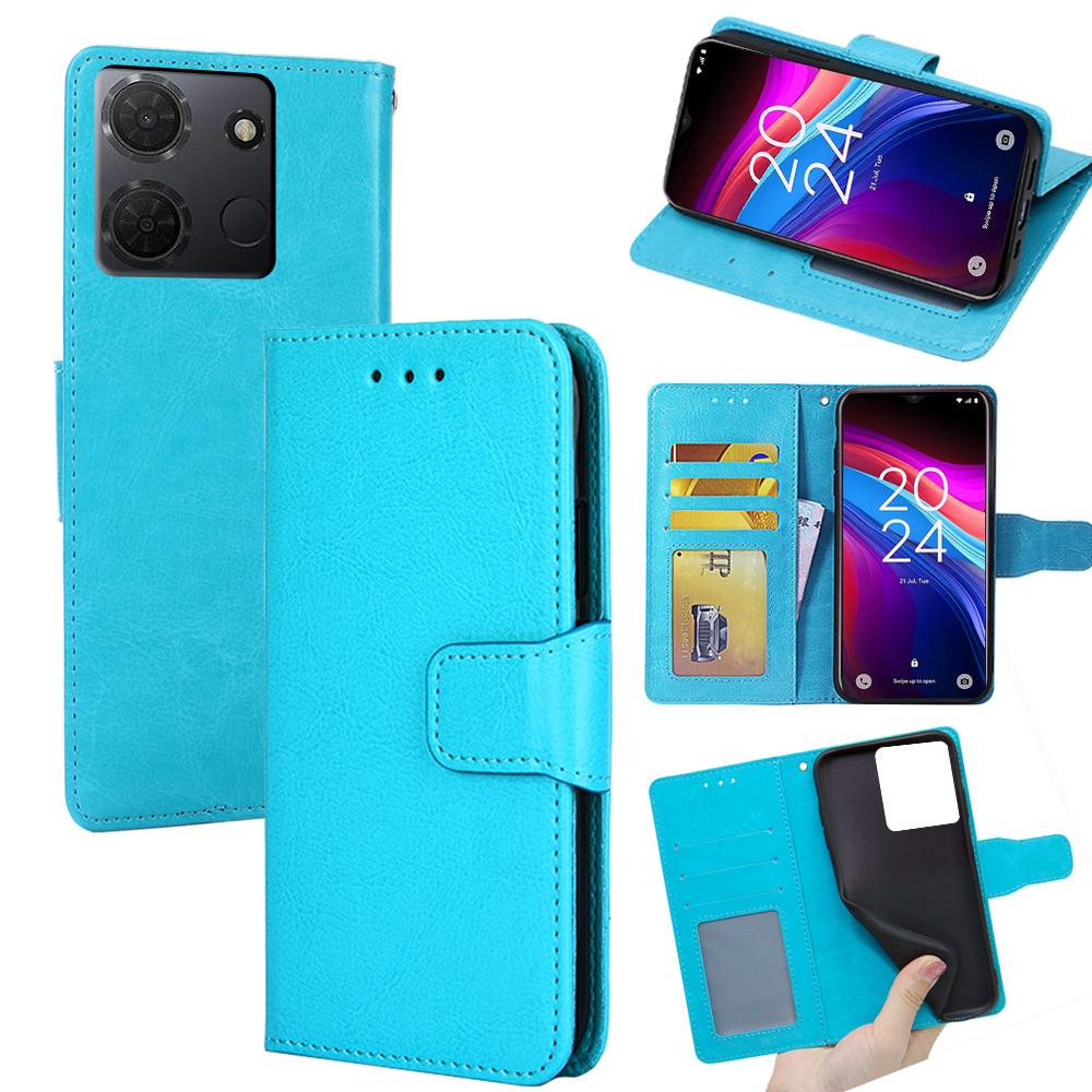 For TCL 503 Case Wallet PU Leather+TPU Folding Stand Phone Cover