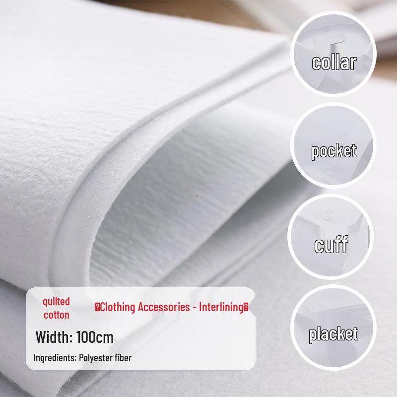 Thick Single-Sided Adhesive Batting for DIY Clothing & Bags (110-400g)