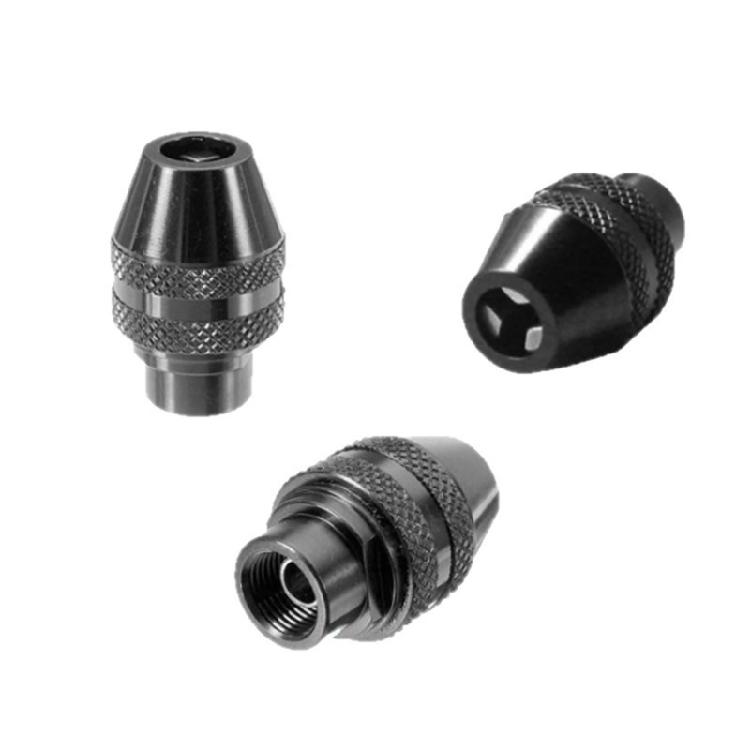 Heavy Duty Professional Multiple Size Drill Bit Chuck 0.3mm-3.2mm Capacity High Wear Resistance Alloy Clamping Mechanism