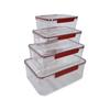 Wuhe Food Grade PET Snap-Lock Storage Containers