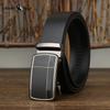 Genuine Leather Leather Men's Belt Genuine Leather Automatic Buckle Belt Young Men Business Casual Belt