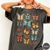 T-shirt Grafica Farfalla Comfort Colors, T-shirt Retrò
