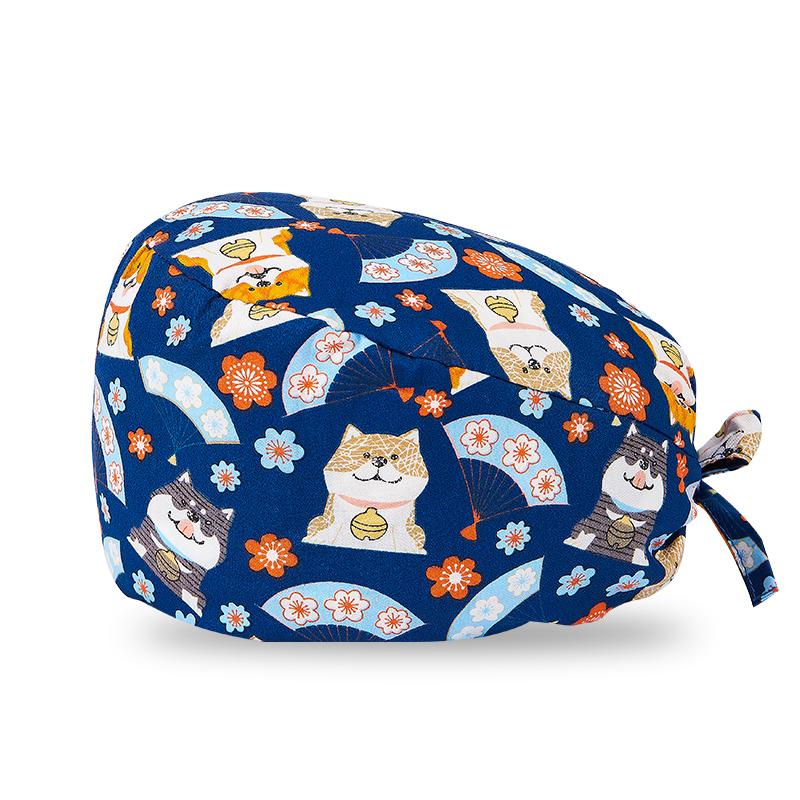 200 Kinds Adjustable Medical America National Pattern Cartoon Pet Hospital Heart Surgical Doctor Cap Surgeon Hat
