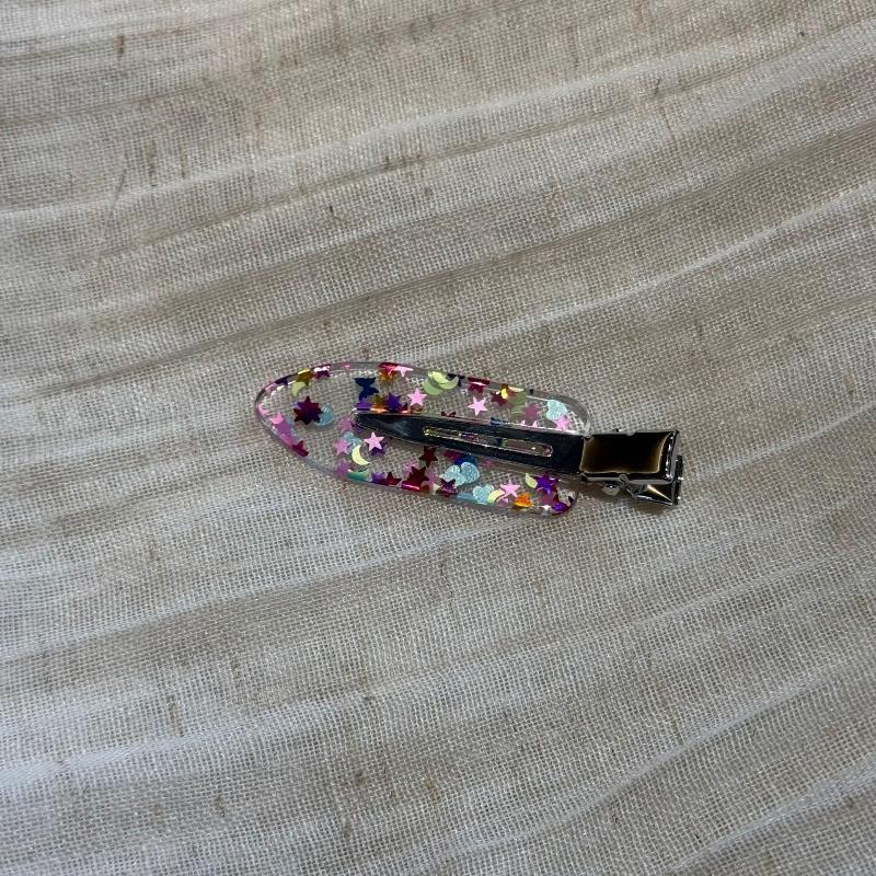 Handmade Clear Duckbill Hair Clip Set INS Transparent Style No Crease Multicolor Hair Clips for Girls Bang Fixing