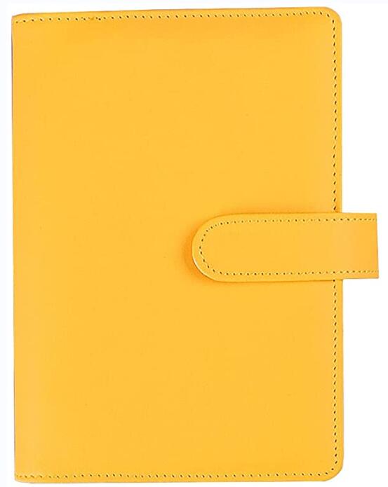 NOWY Macaroon Color A6/A5 PU Leather DIY Binder Notebook Cover Diary Agenda Planner Paper Cover School Paperwear