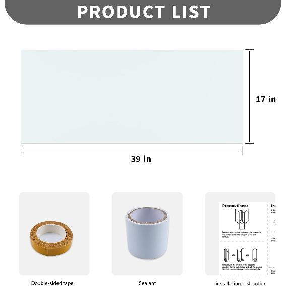 Fensterklimagerät, Seitenisolierplatte aus Schaumstoff SBR001WHITE, Sommer/Winter Wärme- und Zugluftisolierend,Zweiteilige Platten Fensterdichtung SBR (WEISS)