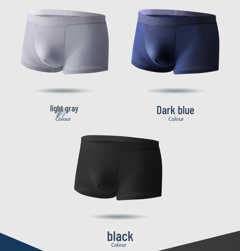 Men's Ice Silk Lightweight Briefs: Breathable, Youthful Comfort.