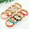 Bohemian alloy bracelet personality enamel color drip oil bracelet vacation style personality seaside first
