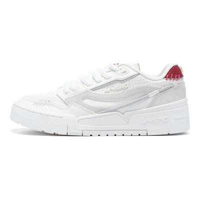 Li Ning 001 Btc Prm Strapazierfähig Atmungsaktiv Low Top Skateschuhe Damen Skateschuhe Weiß Grau AGCT004-3